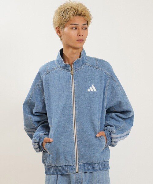 adidas/KGJ38 トラックジャケット デニム M STADIUM ウォッシュデニム