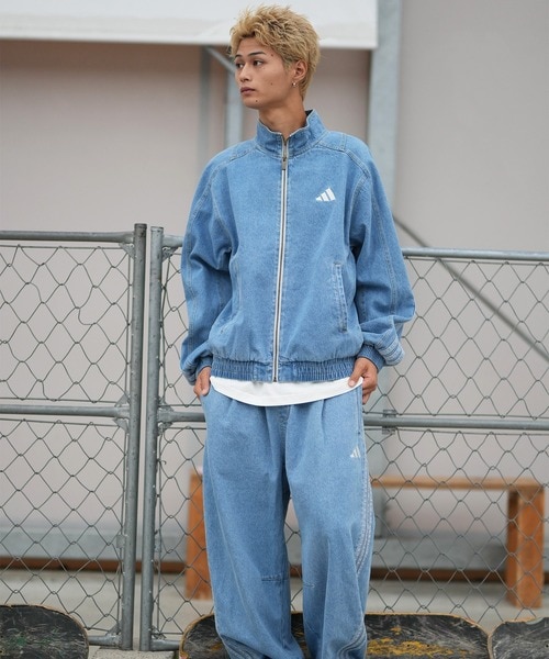 adidas/KGJ38 トラックジャケット デニム M STADIUM ウォッシュデニム