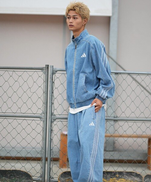 adidas/KGJ38 トラックジャケット デニム M STADIUM ウォッシュデニム