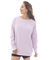 BILLABONG (ﾋﾞﾗﾎﾞﾝ) - MORFY LOGO LS BOAT NECK TEE RASH (ﾓﾙﾌｨｰﾛｺﾞﾛﾝｸﾞｽﾘｰﾌﾞﾎﾞｰﾄﾈｯｸﾗｯｼｭﾃｨｰｼｬﾂ) BF013-856 ﾚﾃﾞｨｰｽ