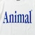 STUDIO ANIMALS (ｽﾀｼﾞｵｱﾆﾏﾙｽﾞ) - ANIMALS LETTER T-SHIRT SOLID PRINT WA0001-T26S