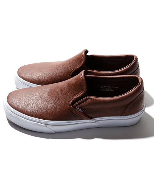 VANS/バンズ EXCLUSIVE CLASSIC SLIP-ON LEATHER クラシックレザー