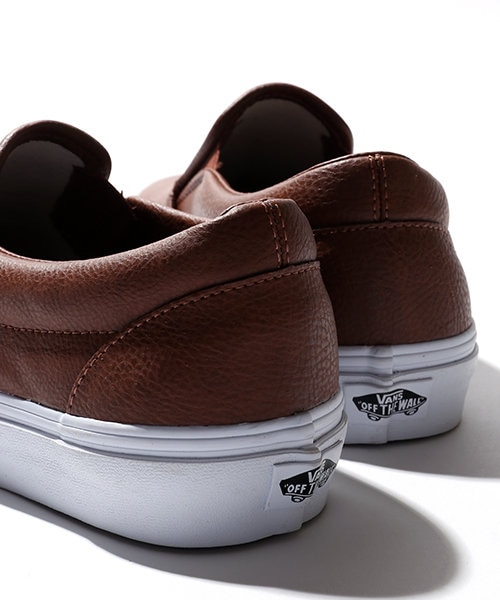 VANS/バンズ EXCLUSIVE CLASSIC SLIP-ON LEATHER クラシックレザー