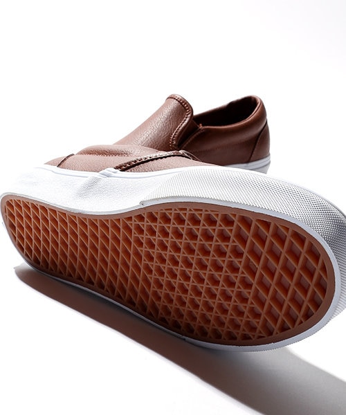 VANS/バンズ EXCLUSIVE CLASSIC SLIP-ON LEATHER クラシックレザー