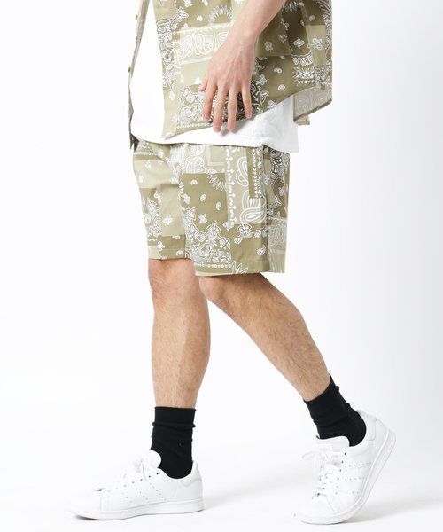 シェフSSセットアップ/ビッグシルエットシャツ＆イージーショーツ/シェフシャツ＆シェフショーツ/ツイル/デニム/ペイズリー/バンダナ/レオパード