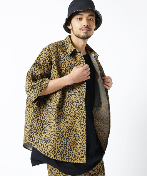 シェフSSセットアップ/ビッグシルエットシャツ＆イージーショーツ/シェフシャツ＆シェフショーツ/ツイル/デニム/ペイズリー/バンダナ/レオパード