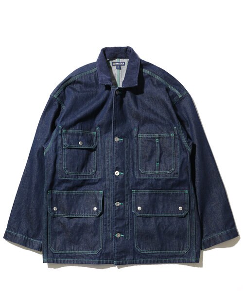 【美品】NAUTICA ノーティカ デニム カバーオール 中古・古着通販】NAUTICA (ノーティカ) デニムカバーオール インディゴ