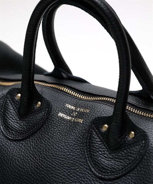 YOUNG & OLSEN/ヤングアンドオルセン EMBOSSED LEATHER BOSTON M