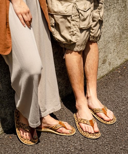 WEB限定 ISLAND SLIPPER/アイランドスリッパ 別注 レオパード トング