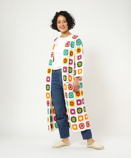 グラニースクエアロングカーディガン｜フリークスストアの通販｜&mall