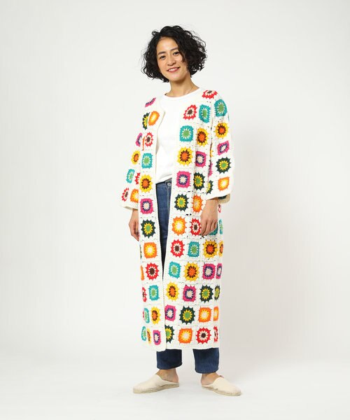 グラニースクエアロングカーディガン｜フリークスストアの通販｜&mall