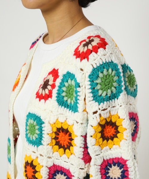 グラニースクエアロングカーディガン｜フリークスストアの通販｜&mall