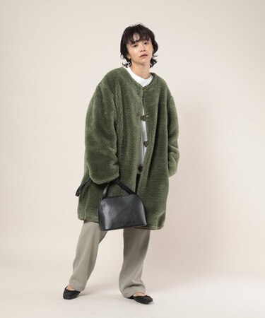 スウェーデンボアライナーコート(リバーシブルボアコート/2way 