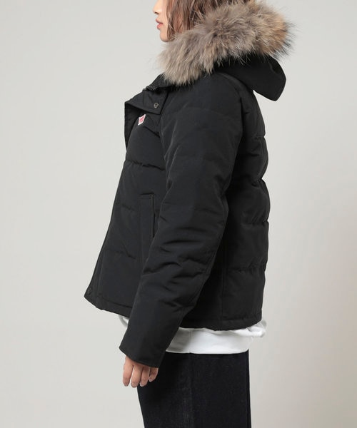 【美品】DANTON TUSSAH ショートダウンジャケット　サイズ34 Danton/ダントン Down Tussah Short/ファー付きショートダウン