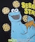 WEB限定 SESAME STREET/セサミストリート 別注 クッキーモンスター バックプリントTシャツ