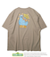 WEB限定 SESAME STREET/セサミストリート 別注 クッキーモンスター バックプリントTシャツ