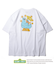 WEB限定 SESAME STREET/セサミストリート 別注 クッキーモンスター バックプリントTシャツ