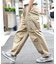 WEB限定 6ポケット ワイドシルエット カーゴパンツ