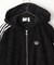 【WEB限定】adidas/アディダス　FULL ZIP HOODIE BLACK/フルジップパーカー