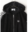 【WEB限定】adidas/アディダス　FULL ZIP HOODIE BLACK/フルジップパーカー