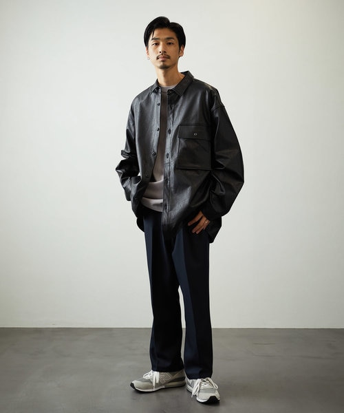 フェイクレザーシャツ｜フリークスストアの通販｜&mall（アンドモール