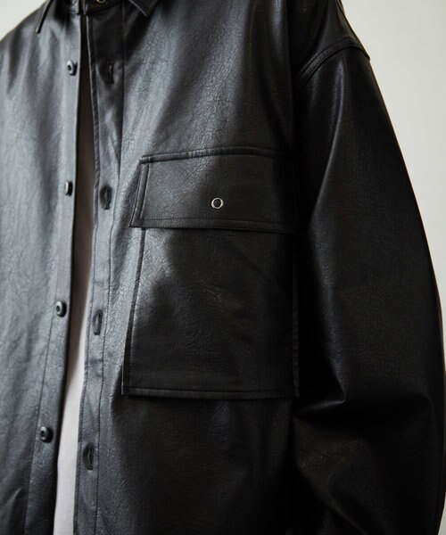 フェイクレザーシャツ｜フリークスストアの通販｜&mall（アンドモール