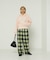 チェックイージーパンツ