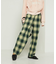 チェックイージーパンツ