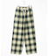 チェックイージーパンツ