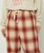 チェックイージーパンツ