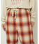 チェックイージーパンツ