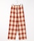 チェックイージーパンツ