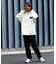 WEB限定 KAVU×FREAK'S STORE/カブー 別注 ヘビーオンス ビッグシルエット ワンポイントロゴ プルオーバーパーカー/フーディー/サガラ刺繍