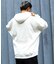 WEB限定 KAVU×FREAK'S STORE/カブー 別注 ヘビーオンス ビッグシルエット ワンポイントロゴ プルオーバーパーカー/フーディー/サガラ刺繍