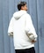 WEB限定 KAVU×FREAK'S STORE/カブー 別注 ヘビーオンス ビッグシルエット ワンポイントロゴ プルオーバーパーカー/フーディー/サガラ刺繍