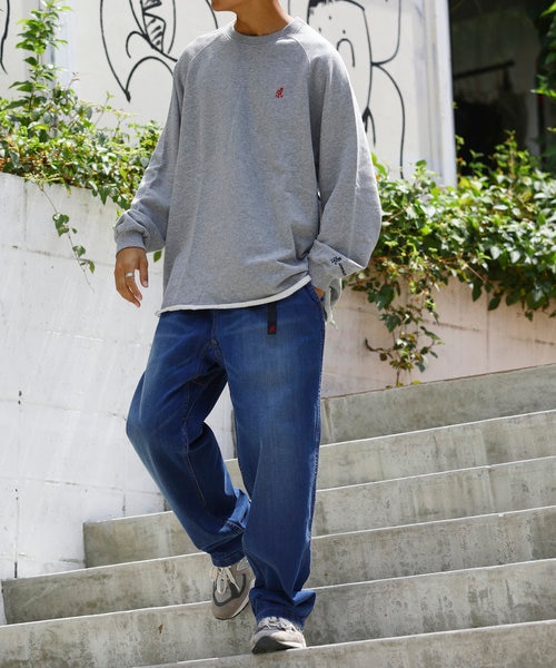 グラミチ フリークスストア 別注 ルーズシルエットクライミングデニムワイドパンツ WEB限定 GRAMICCI×FREAK'S STORE/グラミチ 別注 ルーズ