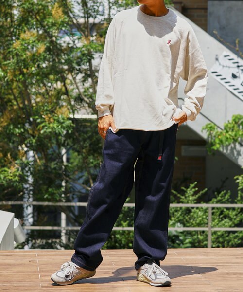 グラミチ フリークスストア 別注 ルーズシルエットクライミングデニムワイドパンツ グラミチ フリークスストア 別注 ルーズシルエットクライミングデニム