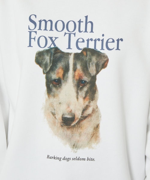 Dog Smooth Fox Terrier Art Sweat Shirt/スムース・フォックス・テリア ドッグプリントスウェット(犬スウェット )｜フリークスストアの通販｜&mall（アンドモール）三井ショッピングパーク公式通販