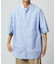 WEB限定 Relax Fit リラックスフィット ショートスリーブ バンドカラーシャツ