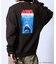 WEB限定 JAWS/ジョーズ 別注 ビッグシルエット バックプリント クルーネックスウェット