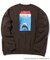 WEB限定 JAWS/ジョーズ 別注 ビッグシルエット バックプリント クルーネックスウェット