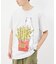 WEB限定 go slow caravan×FREAK'S STORE/ゴースローキャラバン 別注 フライドポテトクマ プリントTシャツ