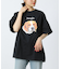 WEB限定 ビッグシルエット フロント刺繍 アニマルプリントTシャツ/Beagle/ビーグル/DOG/犬