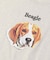 WEB限定 ビッグシルエット フロント刺繍 アニマルプリントTシャツ/Beagle/ビーグル/DOG/犬