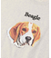 WEB限定 ビッグシルエット フロント刺繍 アニマルプリントTシャツ/Beagle/ビーグル/DOG/犬