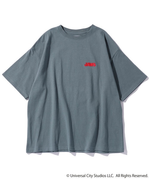 XL ジョーズJAWS ビンテージ加工Tシャツ バックプリント WEB限定 JAWS/ジョーズ 別注 ビッグシルエット バックプリント