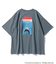 WEB限定 JAWS/ジョーズ 別注 ビッグシルエット バックプリント クルーネックTシャツ
