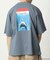 WEB限定 JAWS/ジョーズ 別注 ビッグシルエット バックプリント クルーネックTシャツ