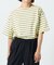カラーボーダーバスク半袖Tシャツ