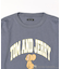 WEB限定 TOM and JERRY/トムとジェリー 別注 ビッグシルエット アーチロゴ プリントTシャツ/カレッジロゴ